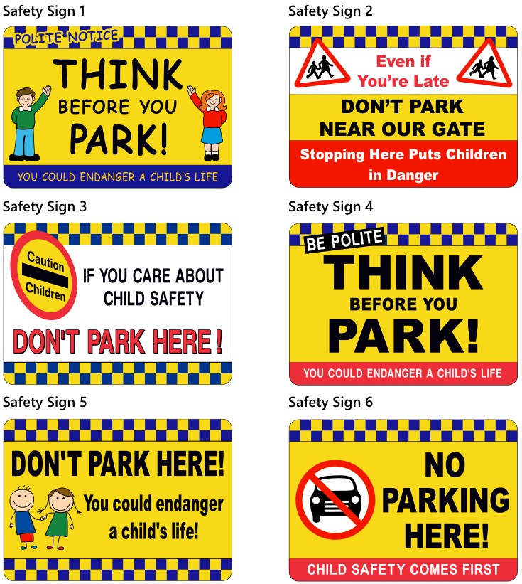 School No Parking Safety Signs Signs 4 Schools